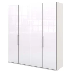 Weißer Falttürenschrank Grinzia