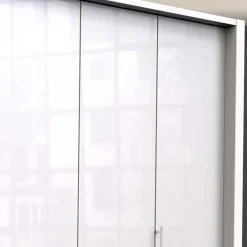 Weißer Falttürenschrank Grinzia