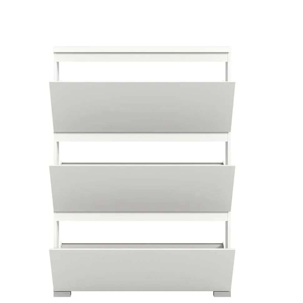 Weißer Garderobenschuhschrank Filicudio