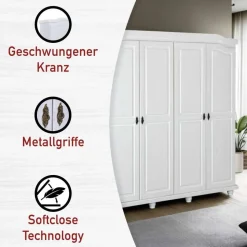 Weißer Kleiderschrank Pasterra