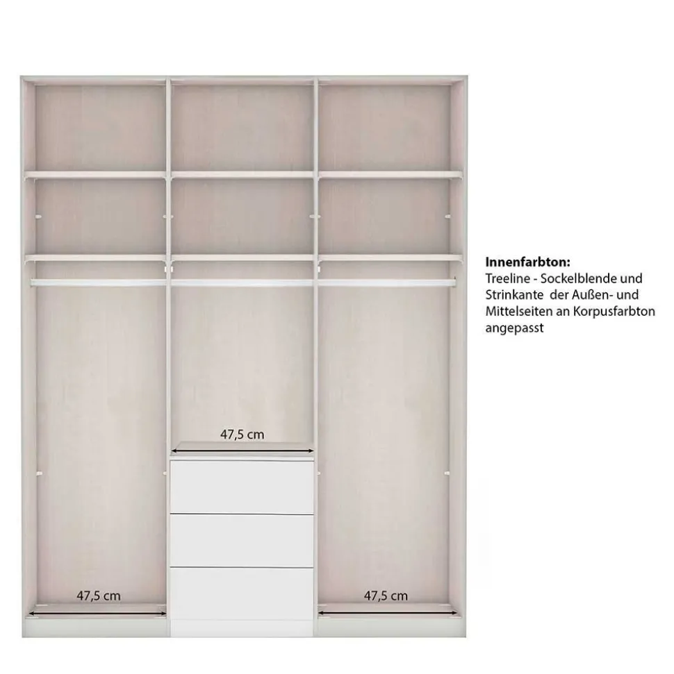 Weißer Kleiderschrank Tudana