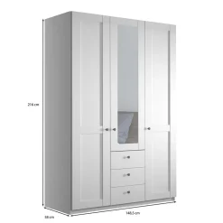 Weißer Kleiderschrank Tudana