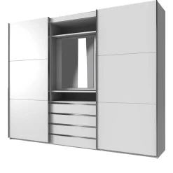 Weißer Schiebetürenschrank Lymesca