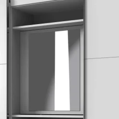 Weißer Schiebetürenschrank Lymesca