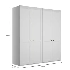 Weißer Schlafzimmerschrank Tudana