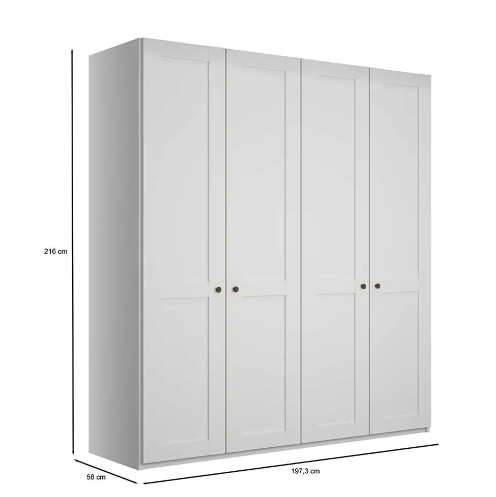 Weißer Schlafzimmerschrank Tudana