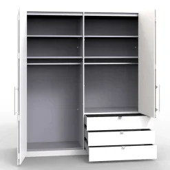 Weißer Schlaufraumschrank Emiliano