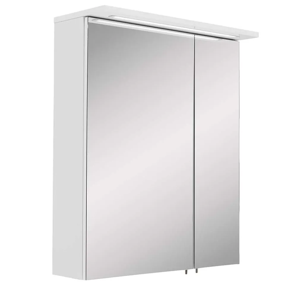 Weißer Spiegelschrank Inabaros