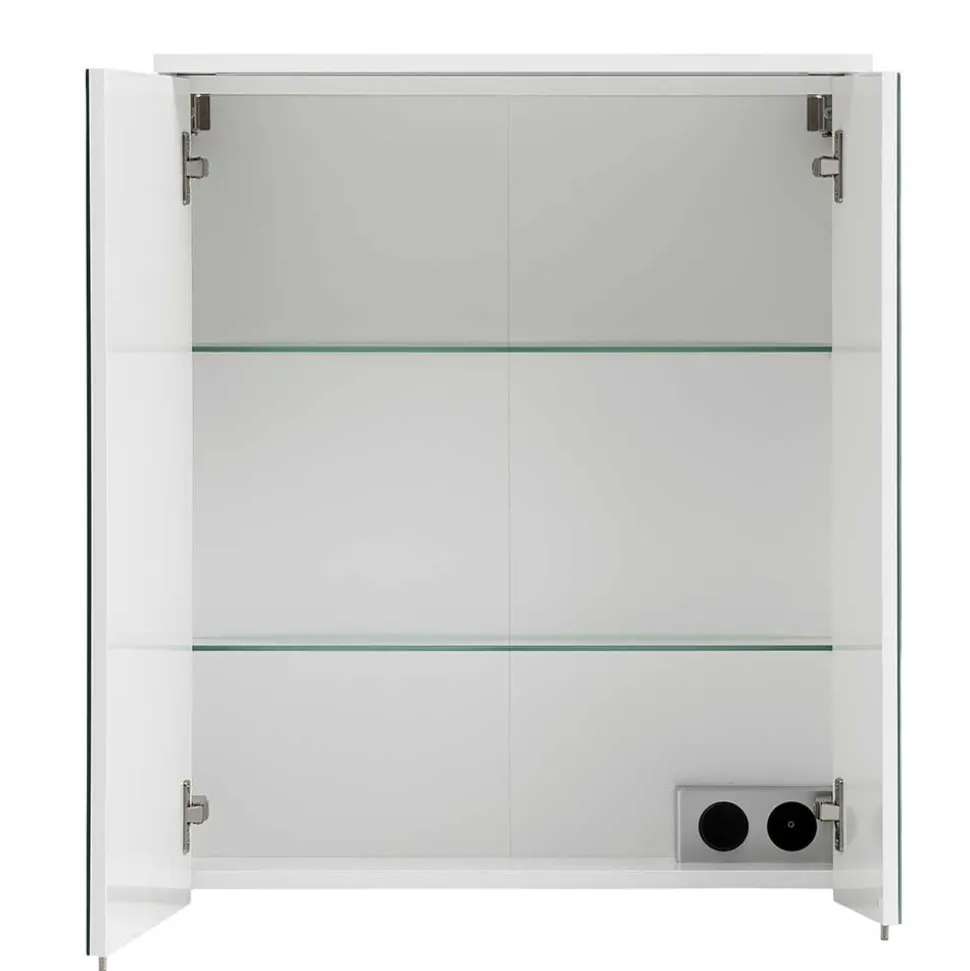 Weißer Spiegelschrank Inabaros