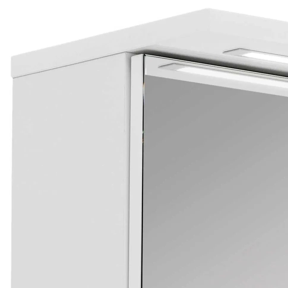 Weißer Spiegelschrank Inabaros