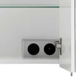 Weißer Spiegelschrank Inabaros