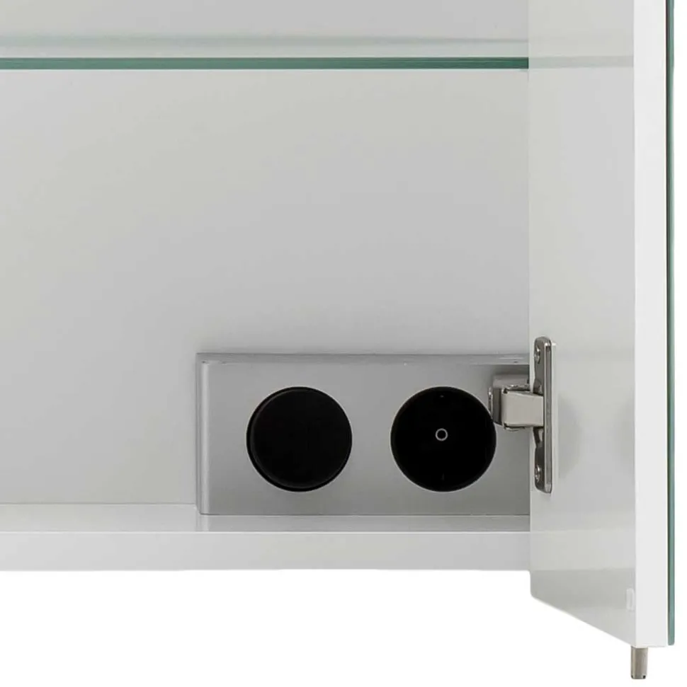 Weißer Spiegelschrank Inabaros