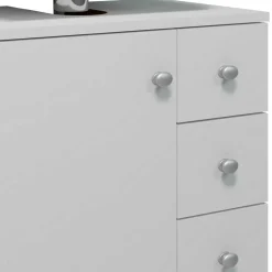 Weißer Waschbeckenschrank Osmin