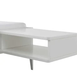 Weißes Bett 140x200 cm Zonga