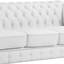 Weißes Chesterfield Sofa Jymm
