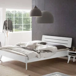 Weißes Doppelbett Sharay