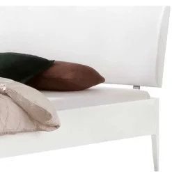 Weißes Massivholz Bett Lury