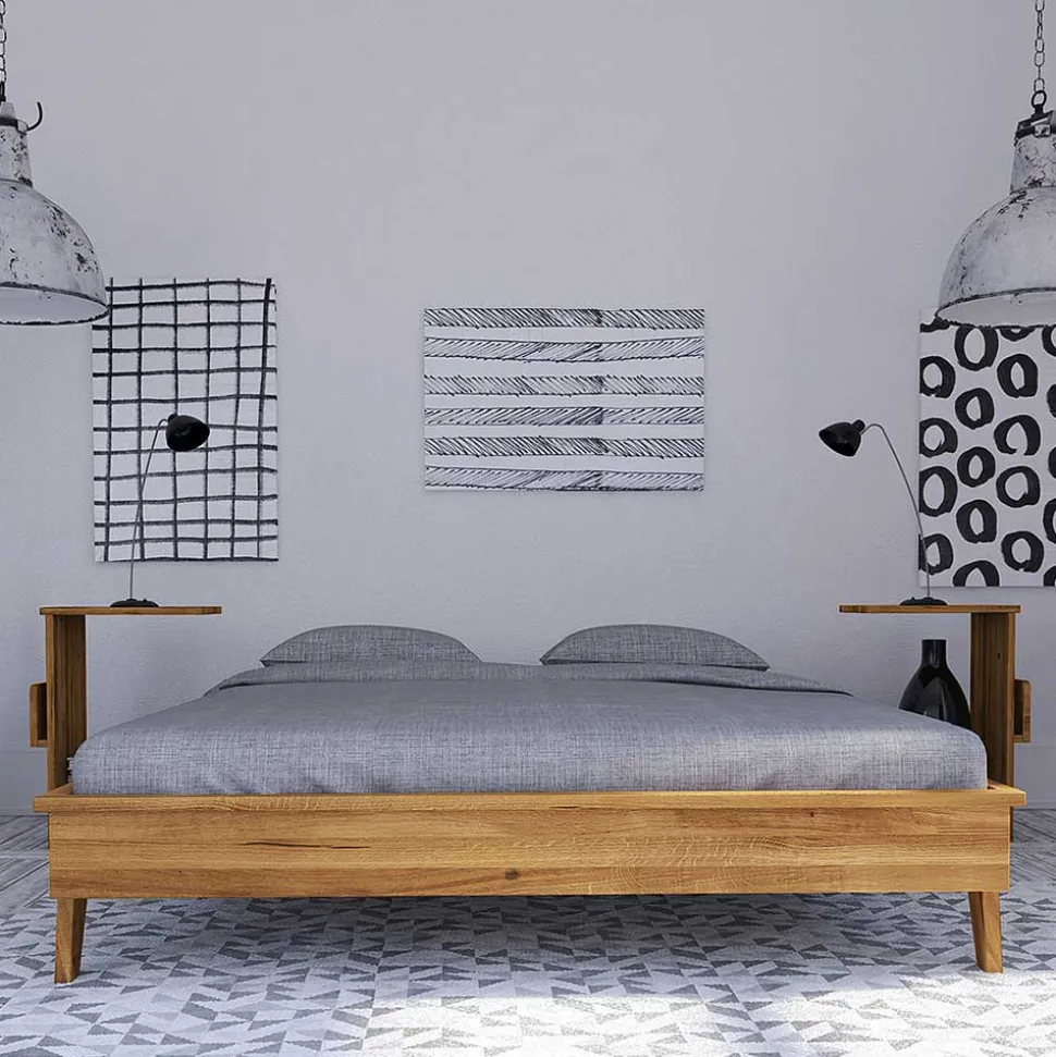 Wildeiche Bett Carilla