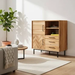 Wildeiche Dielen Kommode Yalley