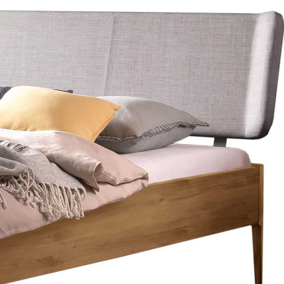 Wildeiche Doppelbett Lannla
