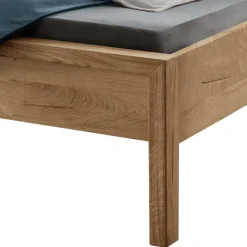 Wildeiche Doppelbett massiv Snoba
