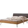 Wildeiche Doppelbett modern Viko