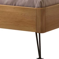 Wildeiche Doppelbett modern Viko