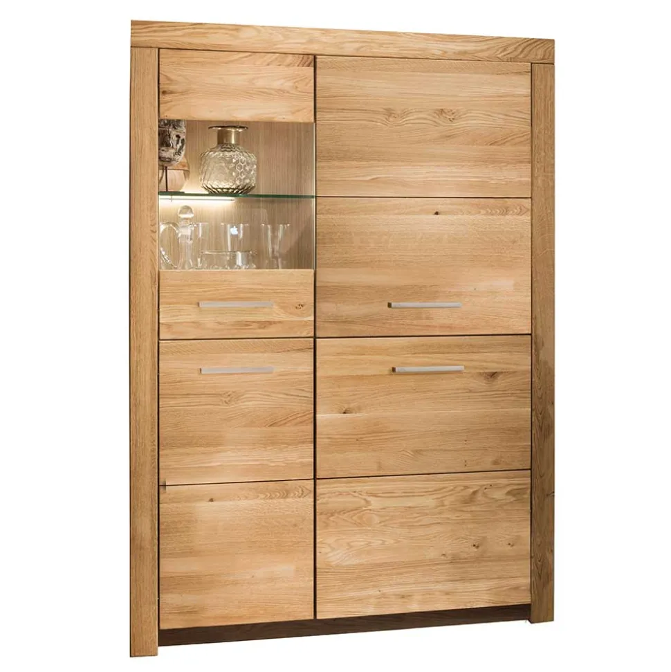 Wildeiche Highboard Divrina