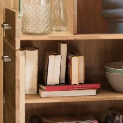 Wildeiche Highboard Divrina