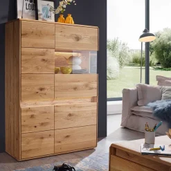 Wildeiche Highboard Eridia