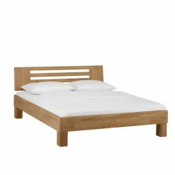 Wildeiche Holzbett Ginnos
