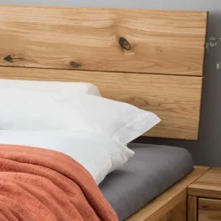 Wildeiche Holzbett Snaucia