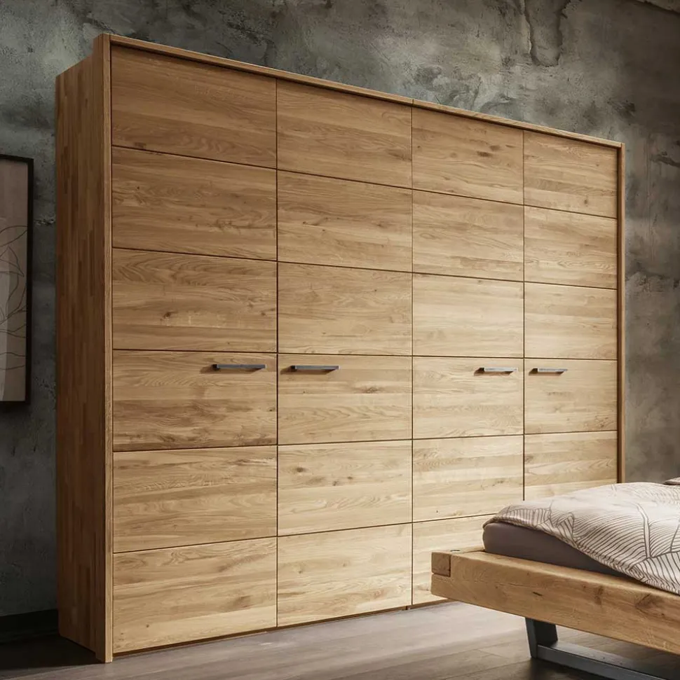 Wildeiche Kleiderschrank Emjan