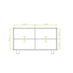 Wildeiche Sideboard Vaneri
