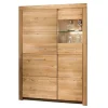 Wildeiche Vitrinenschrank Divrina