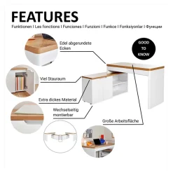 Winkelschreibtisch Hajelua