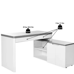 Winkelschreibtisch Hajelua