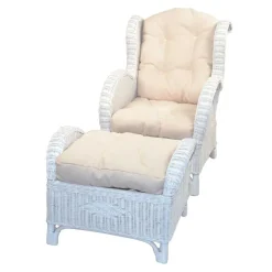 Wintergarten Sessel mit Hocker Lively