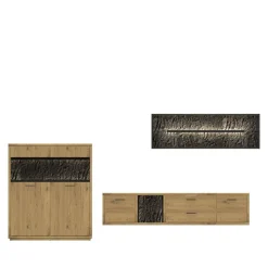 Wohnwand Holz Ostoro