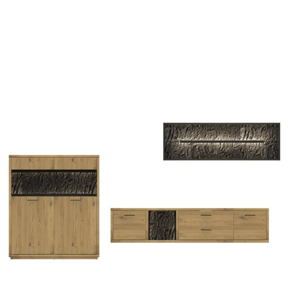 Wohnwand Holz Ostoro