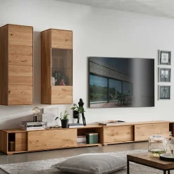 Wohnwand Massivholz Rennia