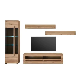 Wohnwand modern Cemutra
