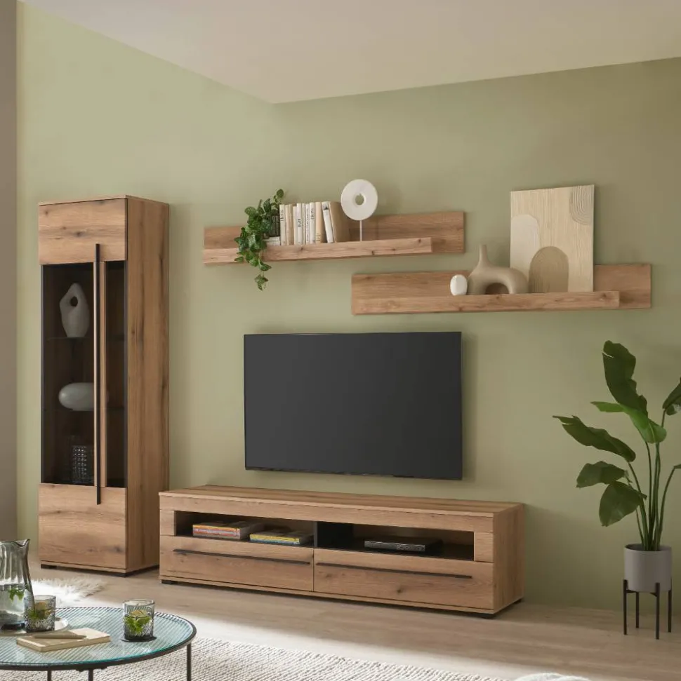 Wohnwand modern Cemutra