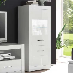 Wohnwand Vitrine Triango
