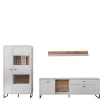 Wohnwand weiß modern Polar