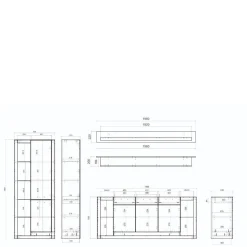 Wohnzimmer Anbauwand Asprecca