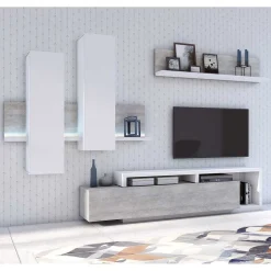 Wohnzimmer Anbauwand Plane