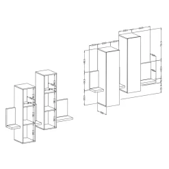 Wohnzimmer Anbauwand Plane