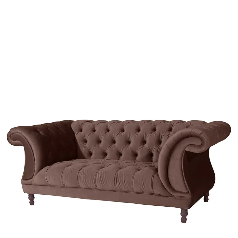 Wohnzimmer Couch braun Rennia