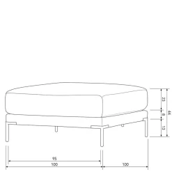Wohnzimmer Couch modular Duffy